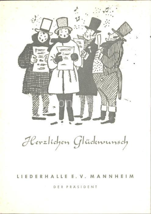 MANNHEIM BW Liederhalle Kuenstlerkarte Komik