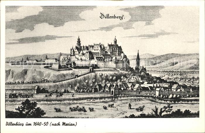 Dillenburg um 1640-50 nach Merian