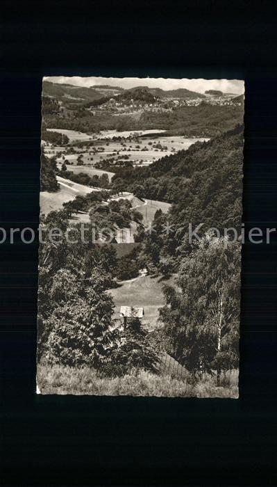 Lindenfels Odenwald Blick durch das Brombacher Tal