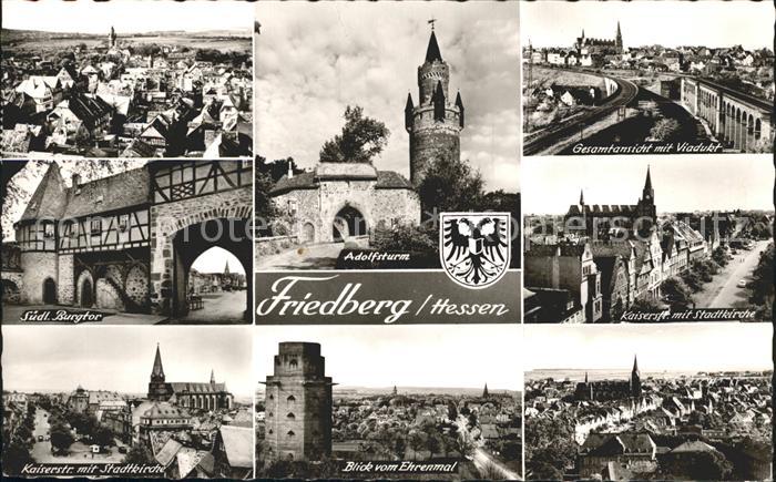 Friedberg Hessen Adolfsturm Burgtor Stadtkirche