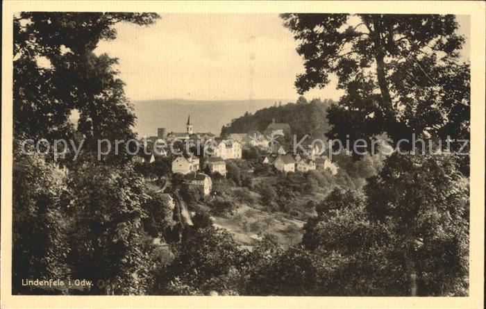 Lindenfels Odenwald Blick auf Lindenfels