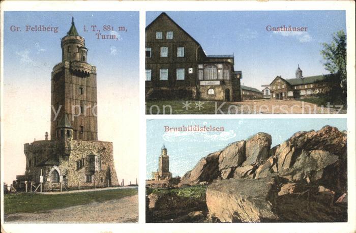 Grosser Feldberg Taunus Gasthaeuser Turm Brunhildisfelsen