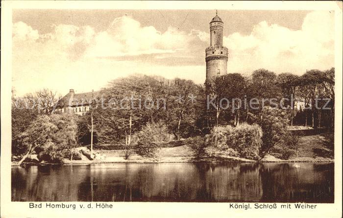 Bad Homburg Koenigliches Schloss Weiher