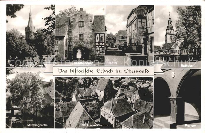 Erbach Odenwald Rathaus Pranger Bergfried