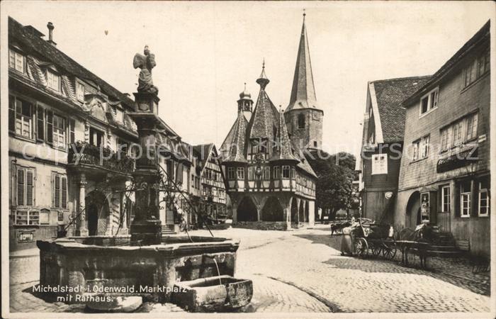 Michelstadt Marktplatz Rathaus