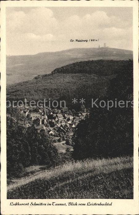 Schmitten Taunus Blick auf den Feldberg