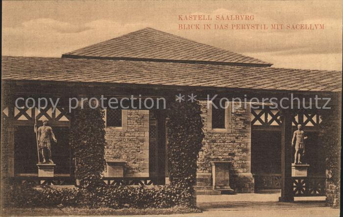 Kastell Saalburg Blick in das Perystil mit Sacellum