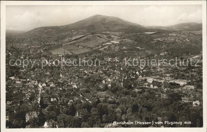Bensheim Bergstrasse Fliegeraufnahme