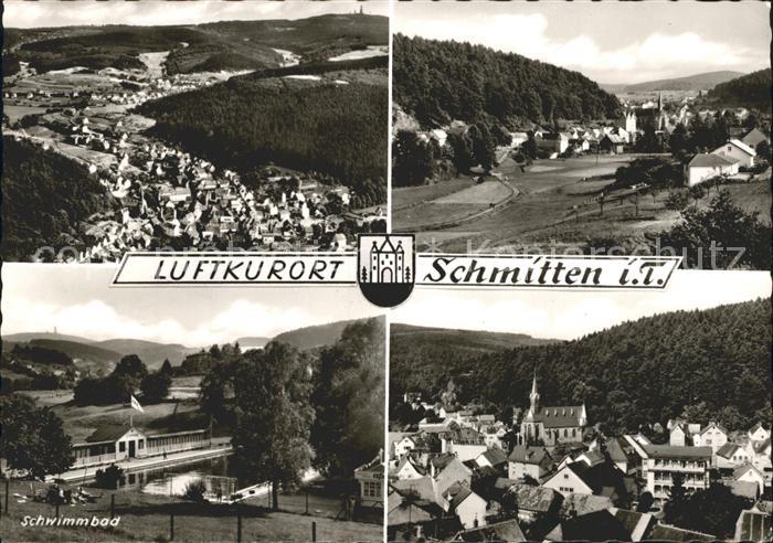 Schmitten Taunus Schwimmbad Fliegeraufnahme