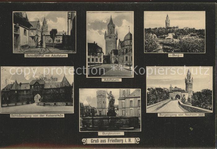 Friedberg Hessen Adolfsturm Burgbrunnen Schlosseingang