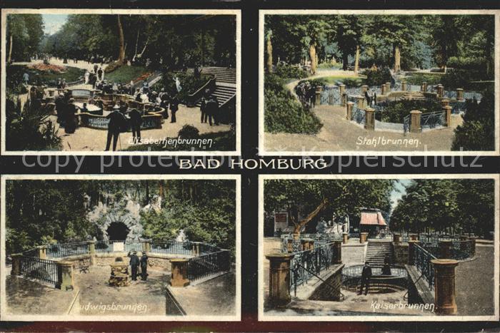 Bad Homburg Stahlbrunnen Elisabethenbrunnen Kaiserbrunnen Ludwigsbrunnen