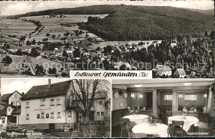 Gemuenden Taunus Panorama Gasthaus zur Linde Gaststube