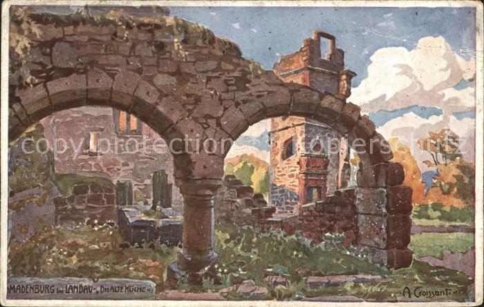 Landau Pfalz Madenburg Die alte Kueche