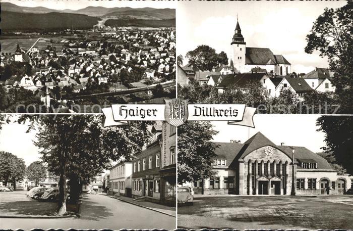 Haiger Panorama Kirche Dorfpartie Rathaus