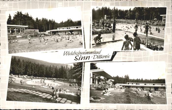 Sinn Hessen Waldschwimmbad Teilansichten