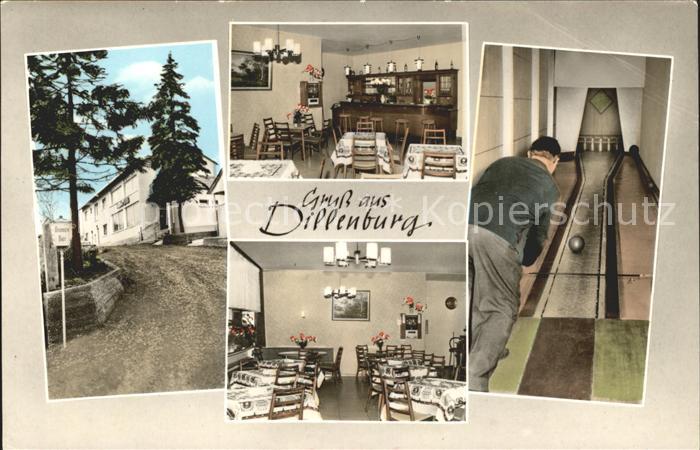 Dillenburg Gaststaette Mohl Gaststube Kegelbahn