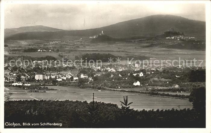 Giessen Lahn Blick vom Schiffenberg