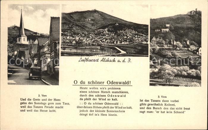 Alsbach Bergstrasse Kirche Panorama Teilansicht