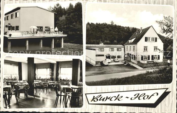 Gemuenden Taunus Gaststaette Pension Burck Hof Gastraum Terrasse
