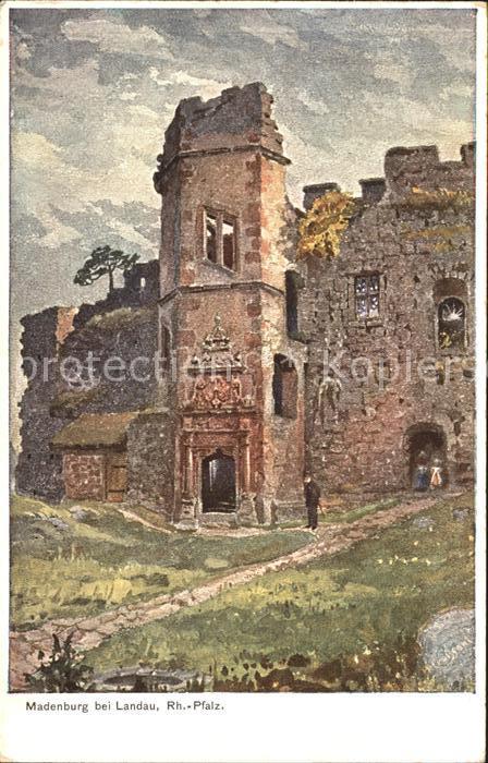 Landau Pfalz Madenburg Kuenstlerkarte