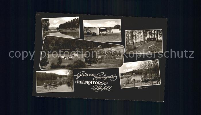 Huenfeld Campingplatz Die Praforst See Bootspartie Minigolfplatz St Hubertus