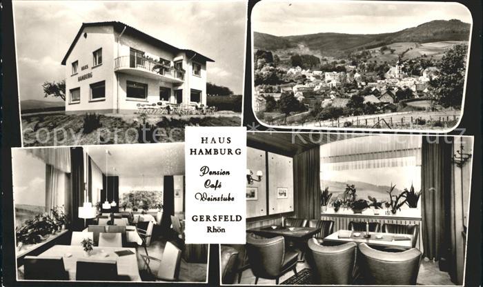 Gersfeld Rhoen Haus Hamburg Pension Garni Gastraum Panorama