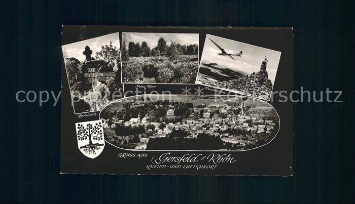 Gersfeld Rhoen Heidelstein Rotes Moor Wasserkuppe Segelflieger Denkmal Totalansi