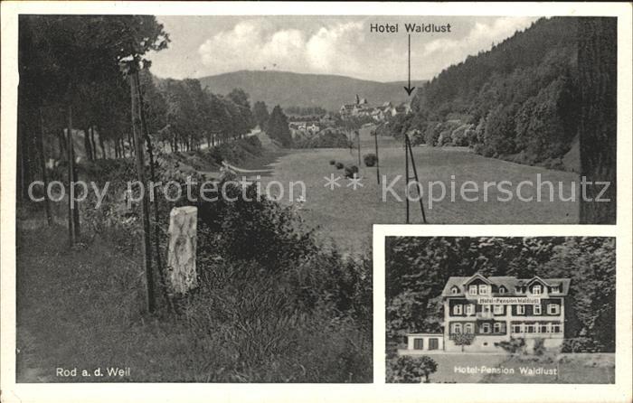Rod Weil Ortsblick Hotel Pension Waldlust