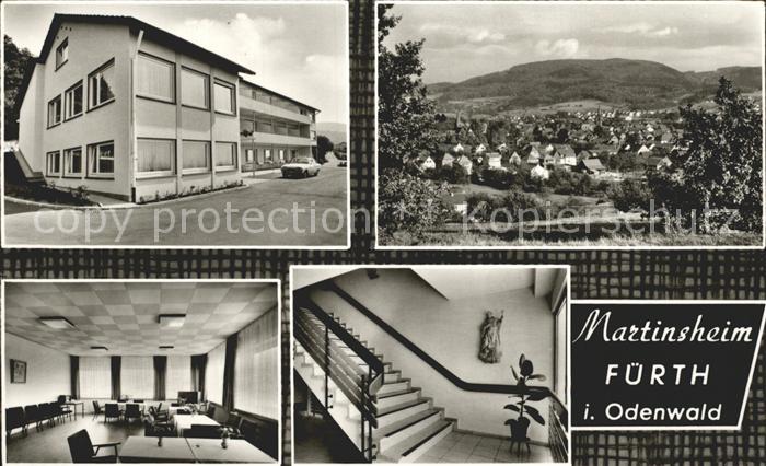 Fuerth Odenwald Martinsheim der Dominikanerinnen Saal Treppenaufgang Ortsansicht