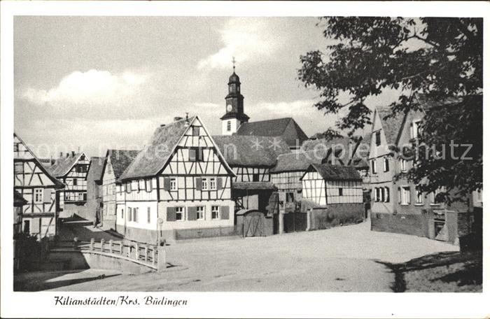 Kilianstaedten Dorfpartie Fachwerkhaeuser Kirche