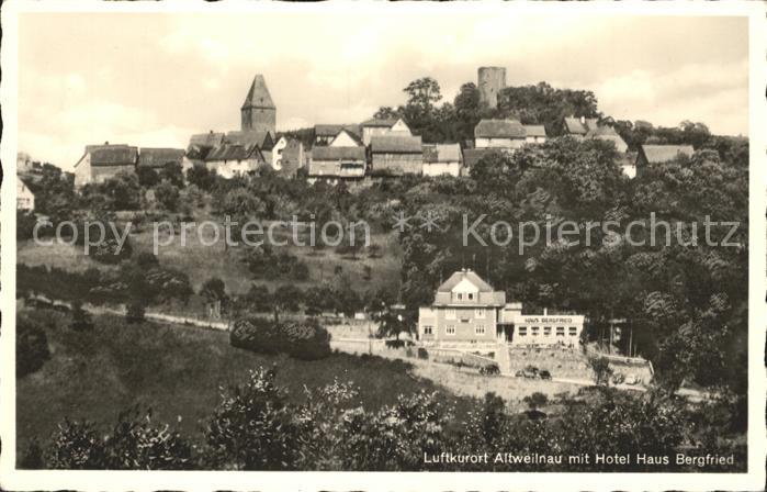 Altweilnau Teilansicht Hotel Haus Bergfried