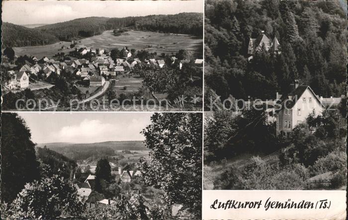Gemuenden Taunus Panorama Ortsansicht Gasthaus zur Linde