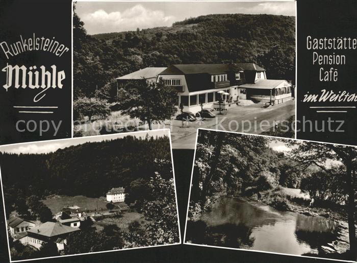 Usingen Runkelsteiner Muehle Gaststaette Pension Cafe im Weiltal