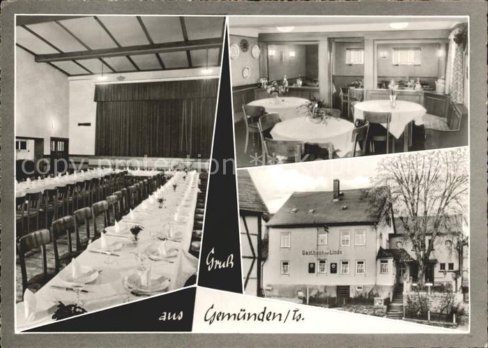 Gemuenden Taunus Gasthof Zur Linde Gaststube Speisesaal