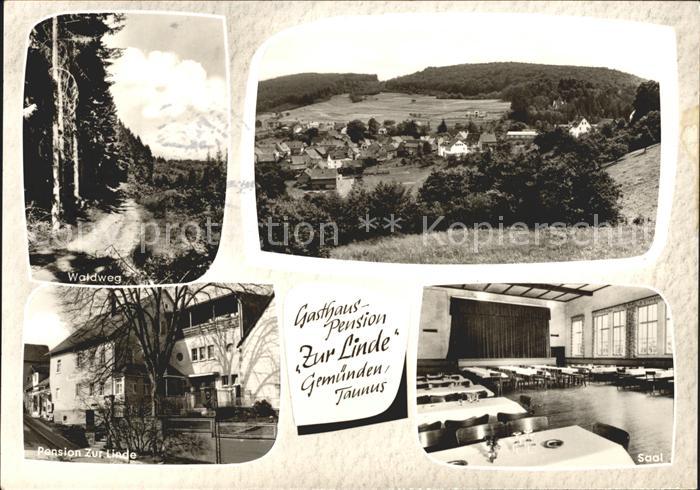 Gemuenden Taunus Total Waldweg Pension Zur Linde Saal