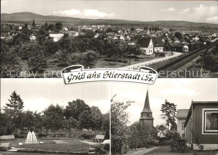 Stierstadt Taunus Panorama Park Fontaene Kirche