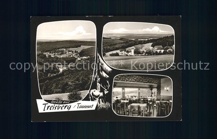 Treisberg Totalansicht Cafe Pension Sachs Gastraum