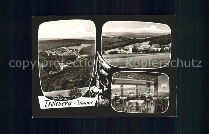 Treisberg Totalansicht Panorama Cafe Pension Sachs