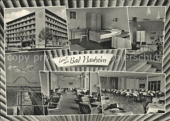 Bad Nauheim Taunus Sanatorium Zimmer Aufenthaltsraum Speisesaal