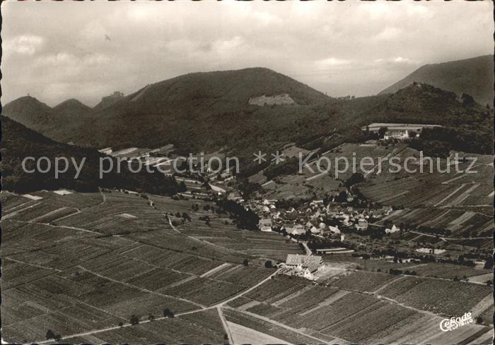 Albersweiler Fliegeraufnahme Hotel Leinsweiler Hof