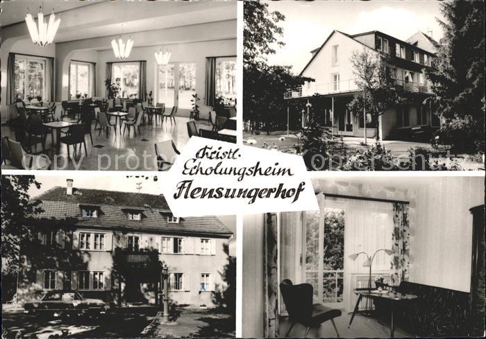 Flensungen Christl Erholungsheim Flensungerhof Aufenthaltsraum Zimmer