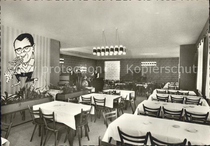 Erlenbach Bergstrasse Speisegaststaette Schorsch Gastraum Musikkapelle