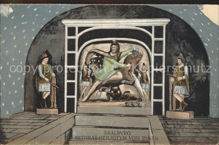 Homburg Bad Saalburg Mithras Heiligtum von innen