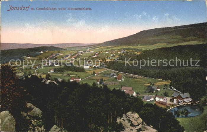 Jonsdorf Panorama mit Gondelfahrt vom Nonnenfelsen