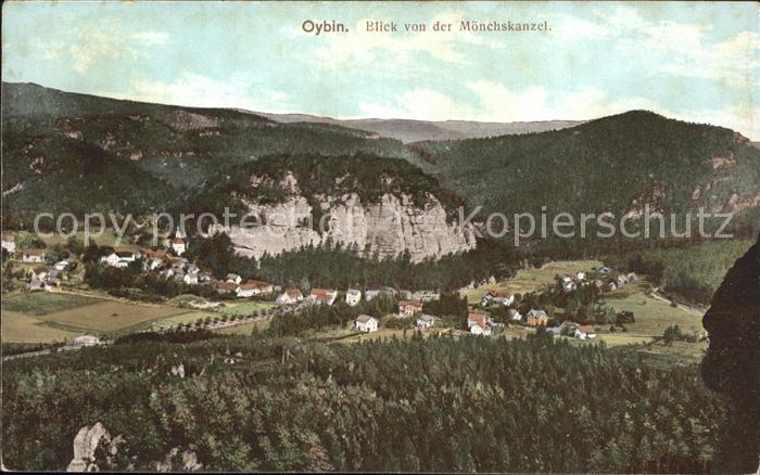 Oybin Sachsen Blick von der Moenchskanzel