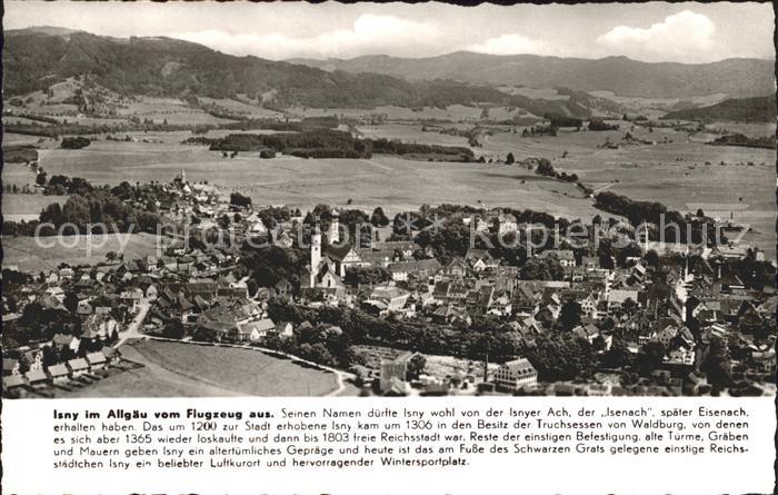 Isny Allgaeu Fliegeraufnahme