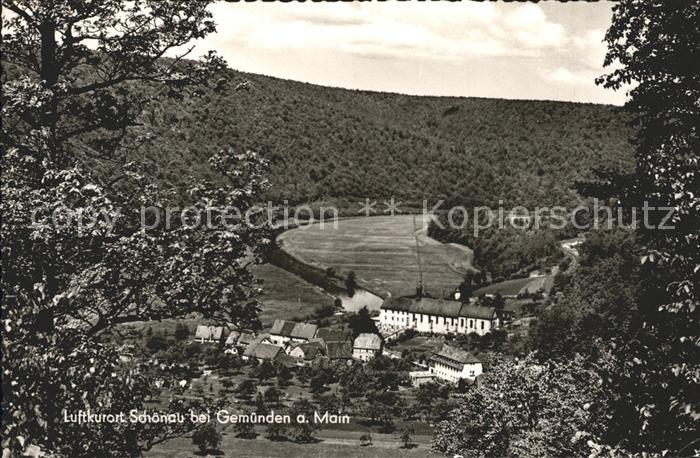 Schoenau Gemuenden Teilansicht Gaststaette Zum alten Forsthaus