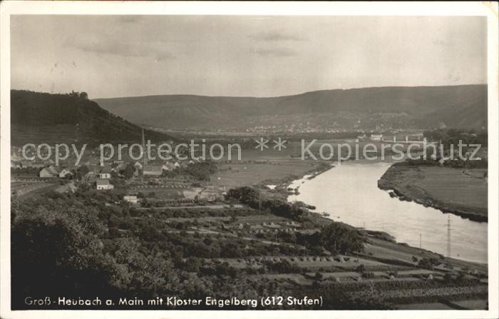 Grossheubach am Main mit Kloster Engelberg Panorama