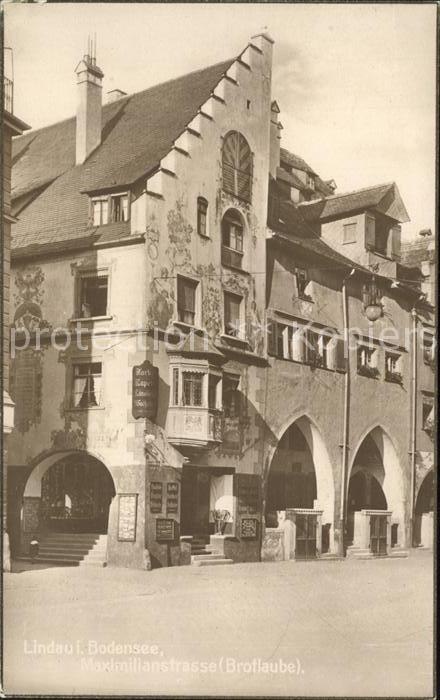 Lindau Bodensee Maximilianstrasse Brotlaube