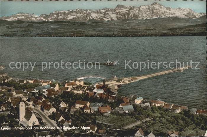 Immenstaad Bodensee mit Schweizer Alpen
